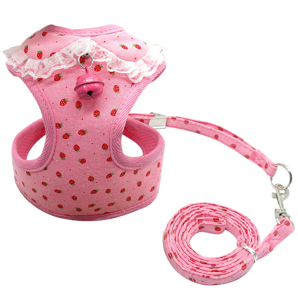Chest harness pink bell